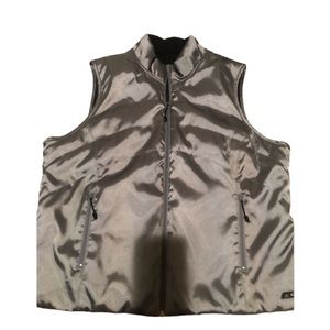 Champion  C9 X-Large metallic silver/ black REVERSIBLE zip vest waterproof